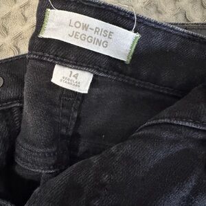 American eagle black destroyed denim